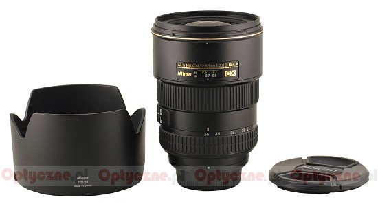 Nikon Nikkor AF-S DX 17-55 mm f/2.8G IF-ED - Budowa i jako wykonania