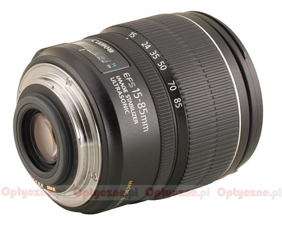 Canon EF-S 15-85 mm f/3.5-5.6 IS USM - Budowa, jako wykonania i stabilizacja