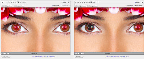 Zaklcia Photoshopa - wywoywanie plikw RAW - Usuwanie czerwonych oczu