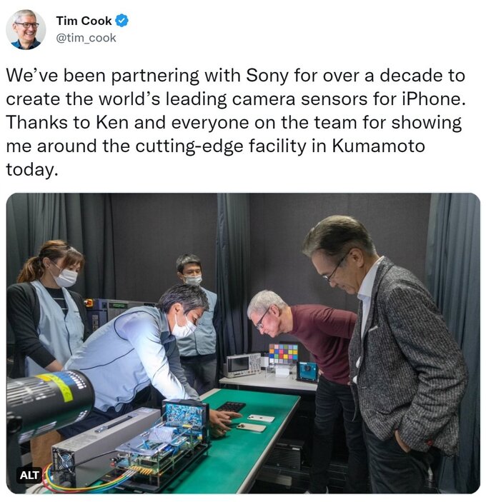Apple korzysta z matryc Sony w swoich smartfonach