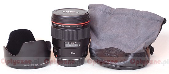 Canon EF 35 mm f/1.4L USM - Budowa i jako wykonania
