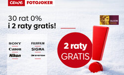 30 rat 0 procent, w tym dwie pierwsze gratis w CEWE FOTOJOKER 30 rat 0 procent, w tym dwie pierwsze gratis w CEWE FOTOJOKER
