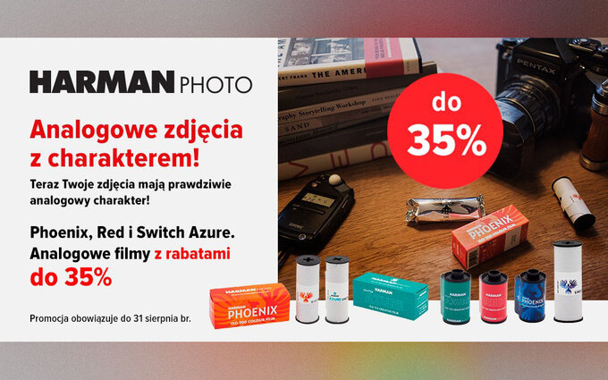 Promocja na filmy światłoczułe Harman Promocja na filmy światłoczułe Harman