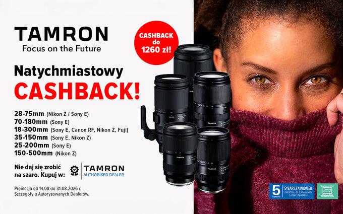Ostatni tydzień promocji Tamron Cashback Ostatni tydzień promocji Tamron Cashback