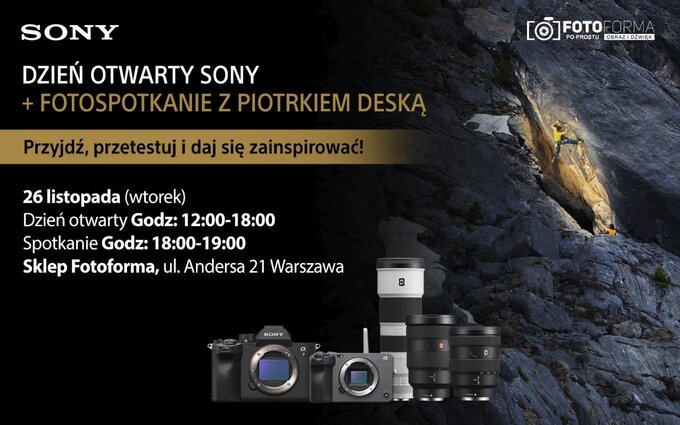 Eventy Sony w sklepach Fotoforma