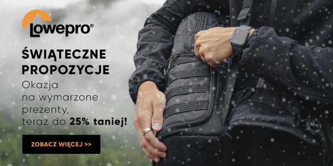 witeczne promocje Manfrotto, Lowepro i Joby