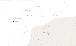 Planetarny taniec na wieczornym niebie Planetarny taniec na wieczornym niebie