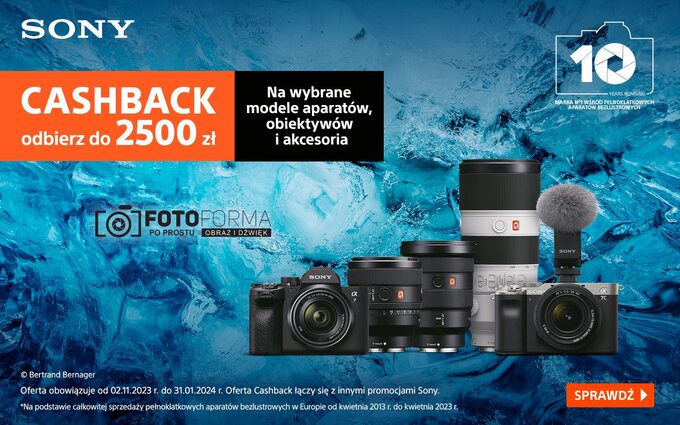 Zimowy cashback Sony w Fotoforma.pl