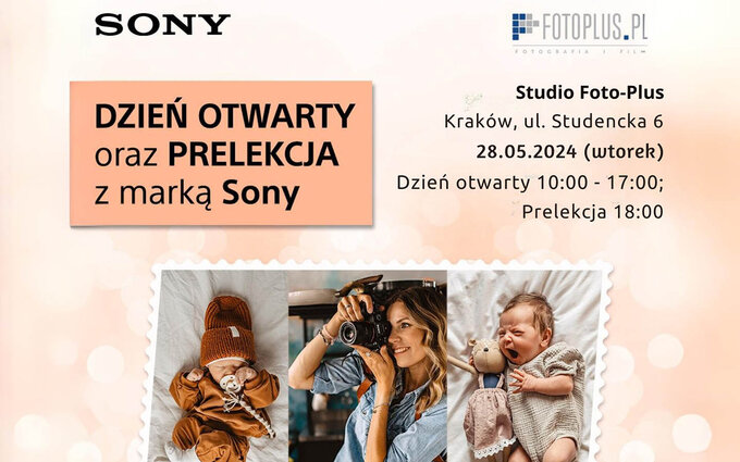 Prelekcja o fotografii rodzinnej i dzie otwarty z Sony w Foto-Plus