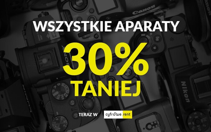 Promocja na aparaty w wypoyczalni Cyfrowe.pl